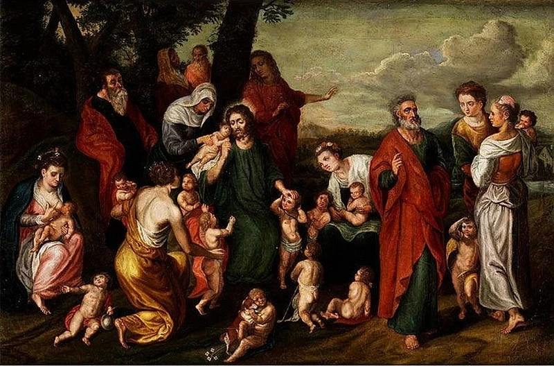 Lasciate che i bambini vengano a me - atribuito